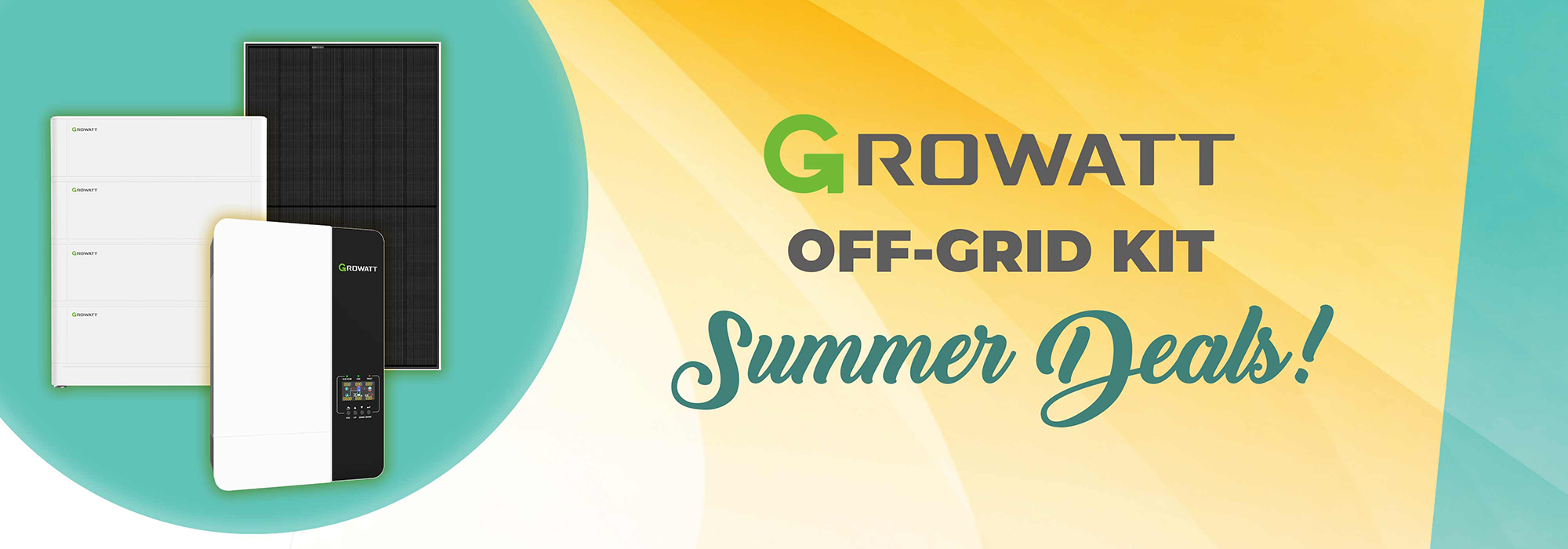 Growatt complete off-grid solar panel kit for cabins, cottages and homes