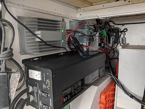 What customer say about Microgreen solar batteries installed inside his vehicle