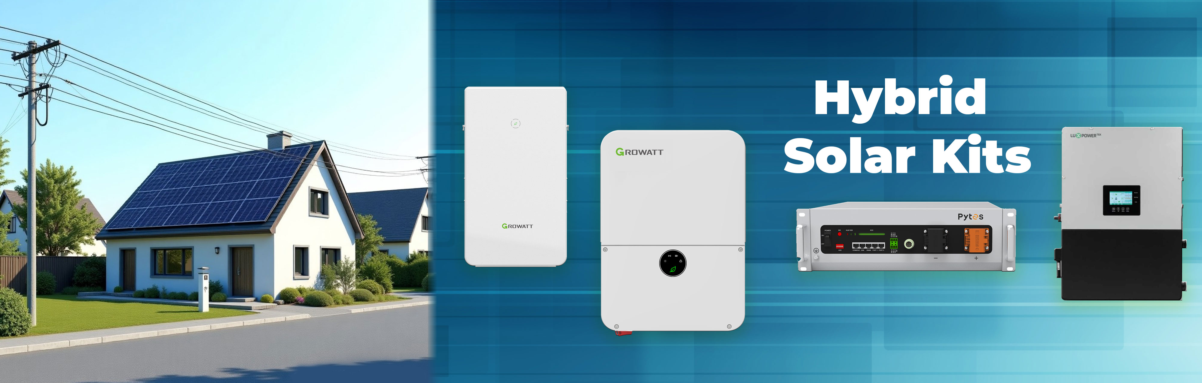 hybrid solar panel kit for cottages and homes